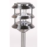 Buy Antique Pewter 3-Tier Solar Stake Lantern