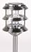 Antique Pewter 3-Tier Solar Stake Lantern