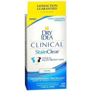 Dry Idea Clinical Stainclear Antiperspirant & Deodorant Solid, Clean by PG by Unknown