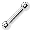 6 Gauge STEEL BARBELL Tongue Ring 1/2" 6mm