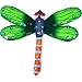 Green Metal Dragonfly - 11 Inches - Haiti