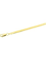 20" 3 mm Flexible Herringbone Chain in 14k Yellow Gold