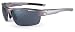 Sundog Draw Golf Sunglass (Shiny Aluminum Grey Frame/Smoke Flash Mirror Lens)