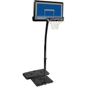 Huffy 65304 Portable Basketball System with 44-Inch Eco-Composite Backboard by Spalding