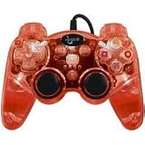 Playstation 3 Lava Glow Wired Controller without Rumble - Red