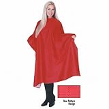 Scalpmaster Nylon Styling Cape 45" x 58" Velcro Red