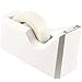 JAM PAPER Colorful Desk Tape Dispensers - White - Sold Individually