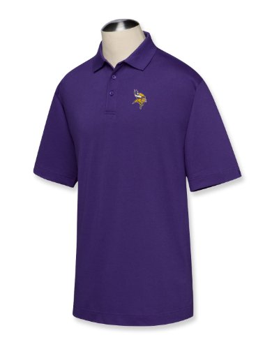 NFL Minnesota Vikings Men's B&T DryTec Championship Polo, College Purple, XXXX/Big