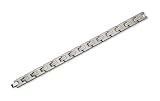 Titanium Brushed and Polished Bracelet - 8.75 inches