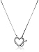 Sterling Silver and Diamond Devil Heart Pendant Necklace