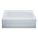 Kinro Composites W2754A RH-SPK White ABS Bath Tub with Apron