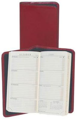 Scully Leather Pocket Agenda Red