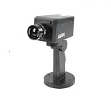Ex-Pro Black Dummy / Fake CCTV Security Camera /indoor housing camera. With built-in flashing LED, Automatic Movement detection and “PAN” on activation.: dummy cctv cameras