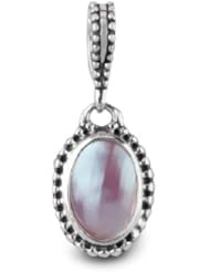 Charmed Life Sterling Silver Pink Mabe Pearl "Friendship" Charm