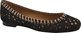 BCBG Max Azria Women's Gerrard 1 Flat Shoes,Black Nubuck,6.5 M US