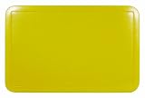 Quid - 2211020 - Lot de 6 Sets de Table - Jaune Twisty - Gamme Essential - Plastique - 43 x 28 cm
