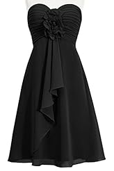 Cocktail Knee Length Short Chiffon Floral Print Lace Sweetheart Evening Dress/Homecoming Dress/Pageant Dress/Prom Dress/Quinceanera Dress/Party Dress/Wedding Dress 