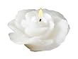Biedermann & Sons 12 Rose-shaped Floating Candles In White