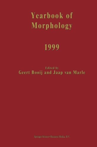 Yearbook of Morphology 1999