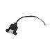 GORITE USB A Single Female Panel Mount to 1X4 Pin Internal USB Connector 6 in