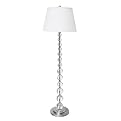 Crystal Floor Lamp - Brushed Steel