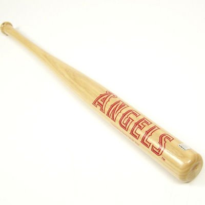Buy ANAHEIM ANGELS OFFICIAL LOGO 18 WOOD MINI BASEBALL BAT by Coopersburg Sports