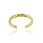 18K Gold �ber Silber poliert Zehenring