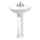 American Standard 0236.811.020 Cadet Pedestal Top and Leg with 8-Inch Center Holes, White