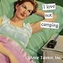 I Love Not Camping Magnet by anne taintor
