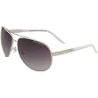 A|X Metal Aviator Sunglasses - Armani Exchange Men's Full Rim Sports Eyewear - Palladium-White/Silver Mirror