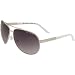 A|X Metal Aviator Sunglasses - Armani Exchange Men's Full Rim Sports Eyewear w/ Free B&F Heart Sticker Bundle - Palladium-White/Silver Mirror