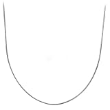 Sterling Silver 1mm Italian Round Foxtail Chain Necklace, 16