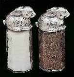 Arthur Court Bunny Salt And Pepper Set