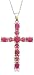 10k Yellow Gold Ruby Cross