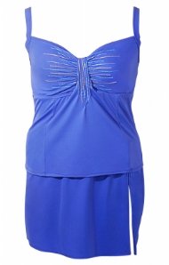 Marigo Boca Bow Plus Size Skirtini Swimsuit - Women's Swimwear Plus Size Swimsuit