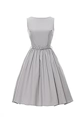Cocktail Vintage Flared-Skirt Cotton  Dress