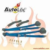 3 Point Retractable Electric Blue Seat Belt (1 Belt)