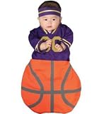 Slam Dunk Basketball Fan Baby Bunting Infant Costume Size 0-6mo