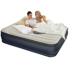Deluxe Inflatable Intex Queen Size Pillow Rest Bed with Ac Pump by Intex