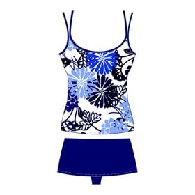 Speedo Women's Aquatic Endurance+ Tossed Floral Double Strap Tankini Set