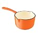 Rachael Ray Cast Iron 1 Quart Open Saucepan with Pouring Spout , Orange