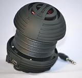 Sonpre Mini Portable Capsule Speaker System for PC, Phone, Tablet, Apple iPod Touch, iPhone 4, iPad, MP3 Player (BLACK) with Li-ion battery.