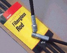 RUTLAND 59F-6 "HEAVY DUTY" CHIMNEY BRUSH ROD 6" -BLACK