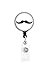 Retractable Badge Reel - Mustache - Badge Holder