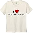 I LOVE NORTH CAROLINA - BigBoyMusic Youth Designs - White T-shirt