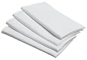 Bardwil Linen Ease 17-inch By 17-inch Set of 4 Napkins, White