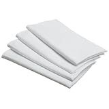 Bardwil Linen Ease 17-inch By 17-inch Set of 4 Napkins, White by Bardwill