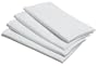 Bardwil Linen Ease 17-inch By 17-inch Set of 4 Napkins, White