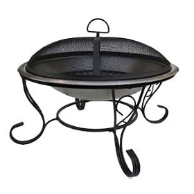 Stainless Steel Firebowl with mesh cover 61cm
