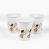 50 CHEERS to the GRAD Plastic 16 oz Drink CUPS/GRADUATION PARTY BEVERAGE/DECOR/Decorations/GRADUATE